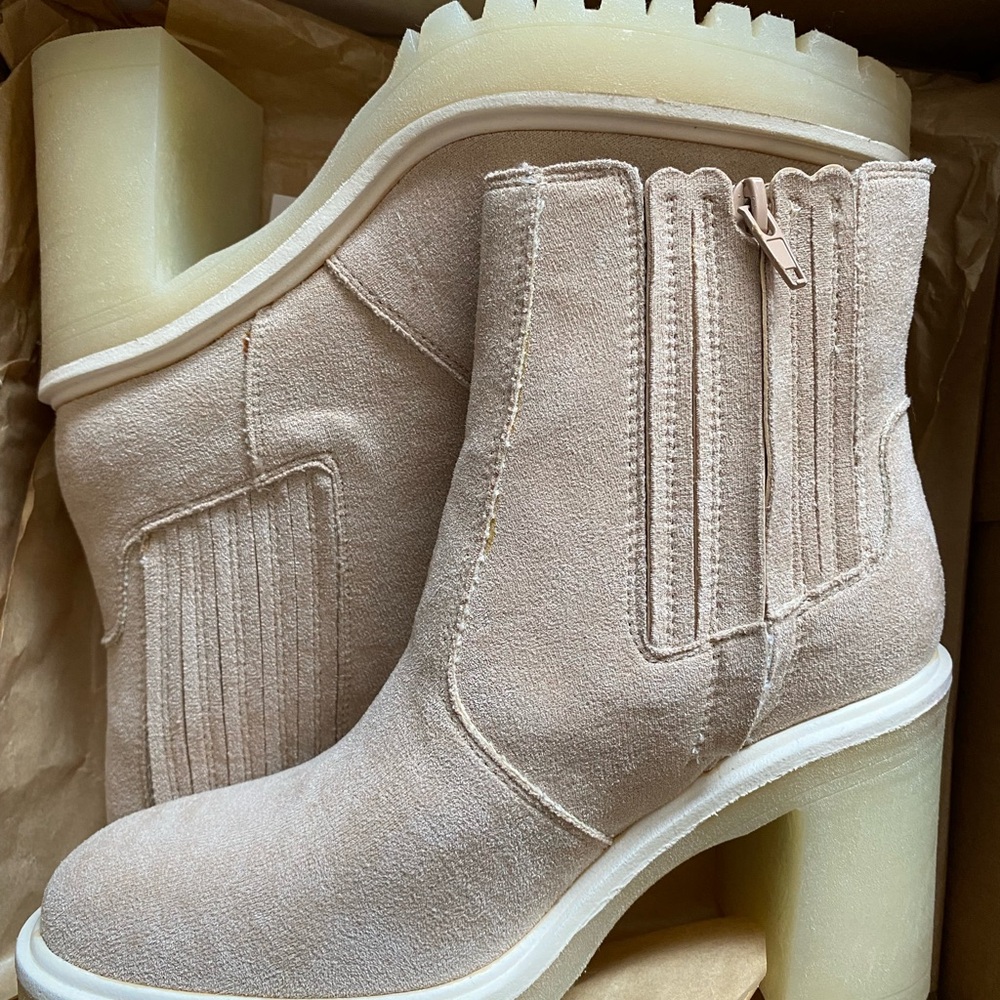 Oasis Beige Ankle Booties
